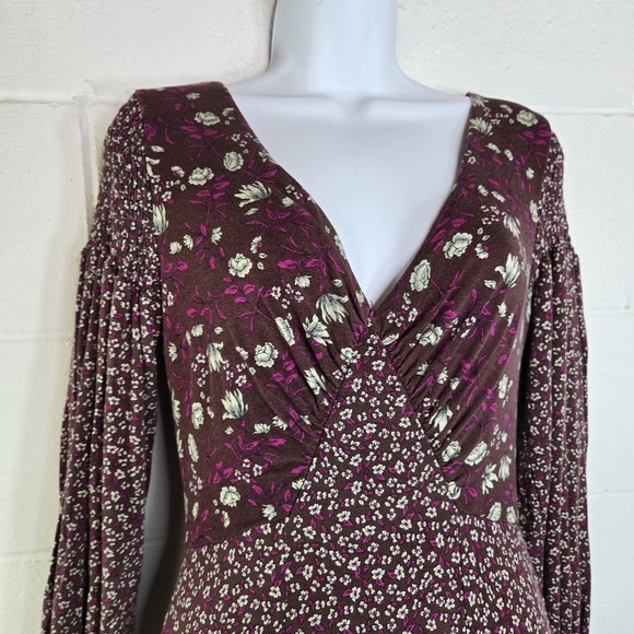 Free People Love Story Floral Long Sleeve Maxi Dress - Picture 12 of 14